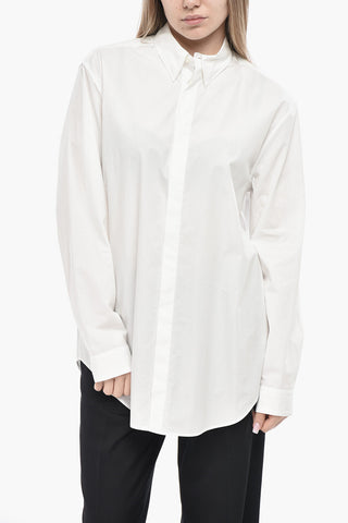 WILLOW SMITH Popeline-Bluse mit verdeckter Knopfleiste
