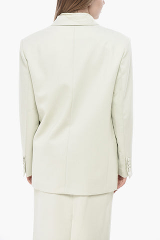Blazer Doppiopetto Oversized in Lana Vergine Stretch