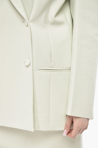 Blazer Doppiopetto Oversized in Lana Vergine Stretch