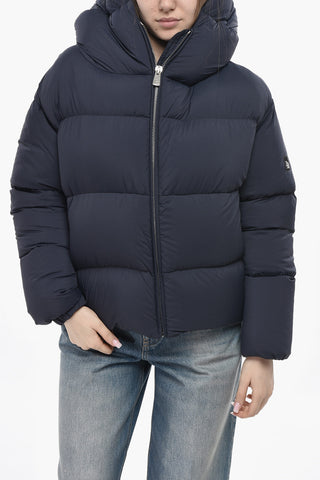 Einfarbige Daunenjacke CLOUD Mit Kapuze