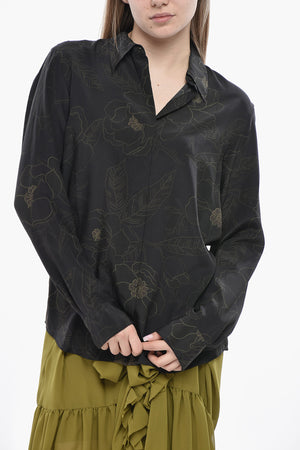 Seidenbluse CHOWY mit Blumenmuster