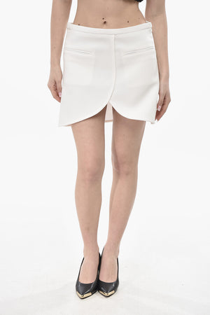 Wickel-Minirock Aus Wollmischung