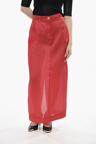 Silk Organza Pencil Skirt LUCIAN