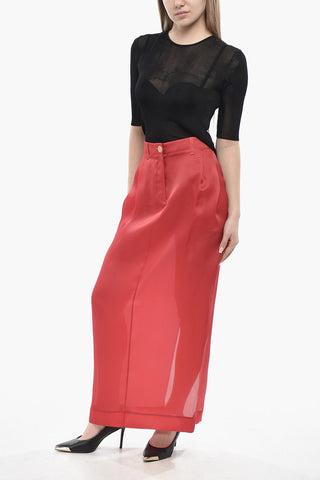 Silk Organza Pencil Skirt LUCIAN