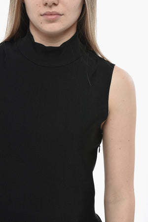 Top Peplo Senza Maniche in Maglia