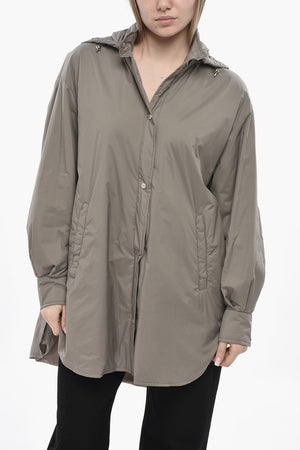 Nylon Jacket with Removable Hood