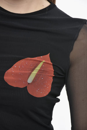 메쉬 롱슬리브 탑 ANTHURIUM