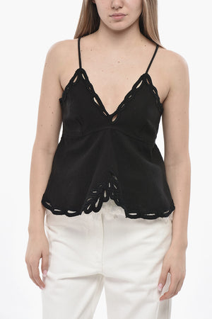 ETOILE Cotton Top TOMEKI with Eyelet Edging