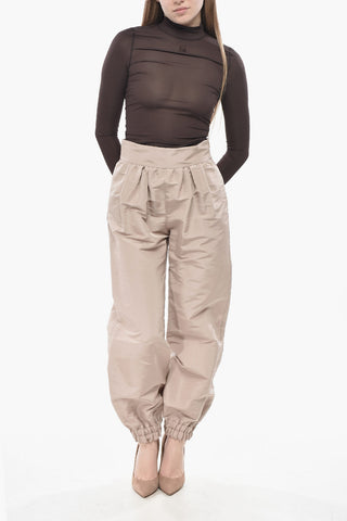 Pantaloni a Palloncino in Organza di Seta