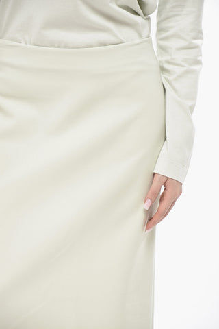 Midi-Bleistiftrock Mit Verstellbarem Schlitz