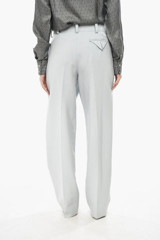 Two-Pleat Stretch Virgin Wool Trousers