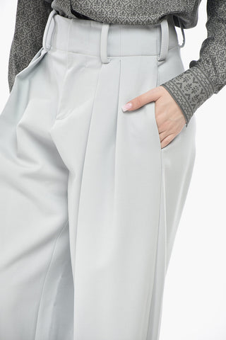Two-Pleat Stretch Virgin Wool Trousers