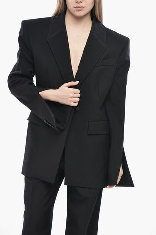 Blazer mit offenem Rücken und gepolsterten Trägern
