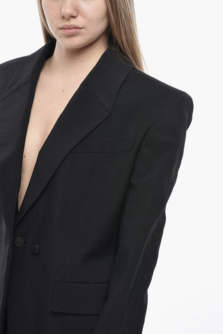 Blazer mit offenem Rücken und gepolsterten Trägern