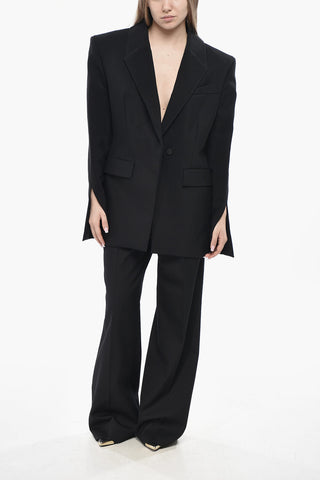 Blazer mit offenem Rücken und gepolsterten Trägern
