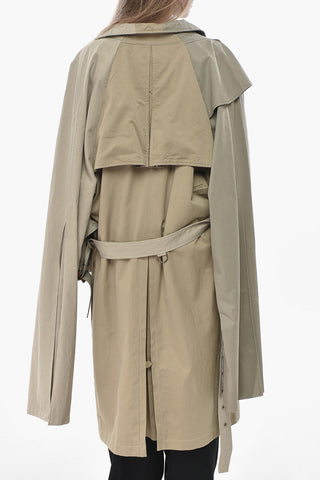 Trench Oversized in Cotone con Cintura