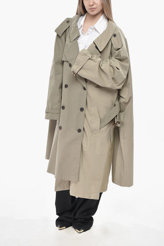 Trench Oversized in Cotone con Cintura