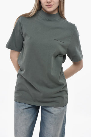 T-Shirt Girocollo NORSBRO in Tinta Unita con Logo Stampato
