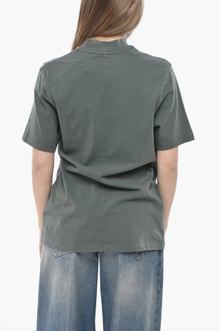 T-Shirt Girocollo NORSBRO in Tinta Unita con Logo Stampato