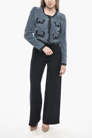 Tweed-Cardigan Mit Klappentaschen