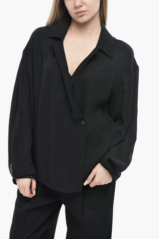 Silk Blouse ASHTON with Wrap Design