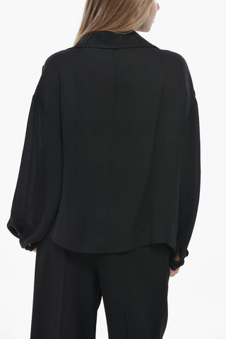 Silk Blouse ASHTON with Wrap Design