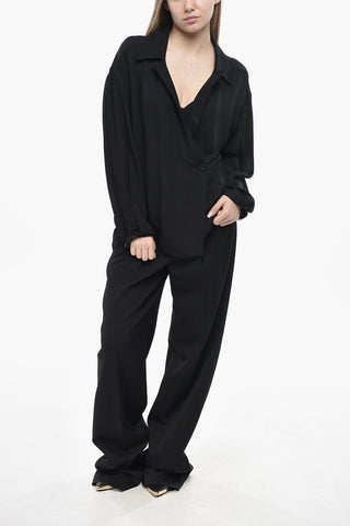 Silk Blouse ASHTON with Wrap Design