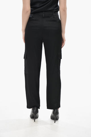 새틴 카고 팬츠 벨트 고리