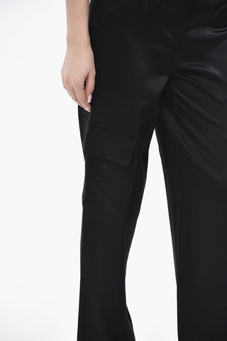 새틴 카고 팬츠 벨트 고리