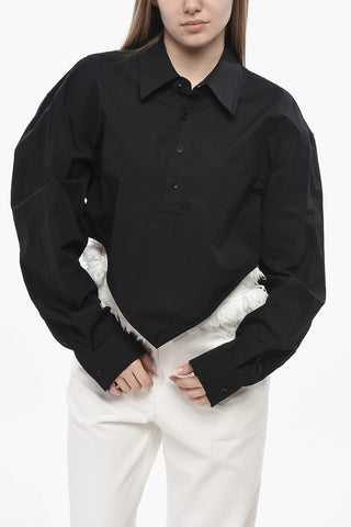 Camicia Cropped Fit in Cotone