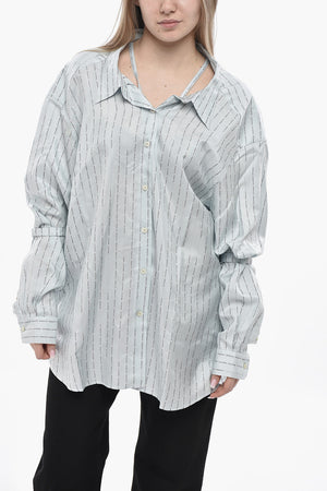 Camicia in Seta Motivo Monogram