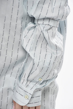 Camicia in Seta Motivo Monogram