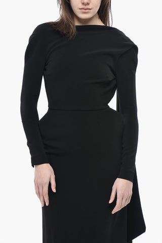 Bare-Back Dress with Padded Hips