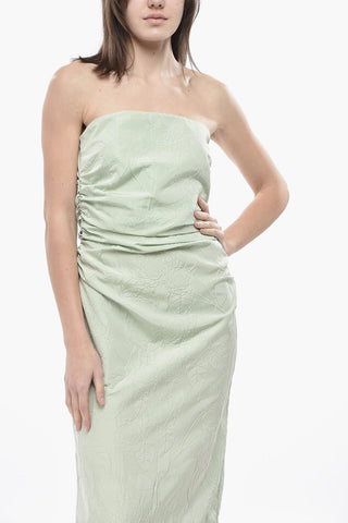 Strapless Jacquard Dress