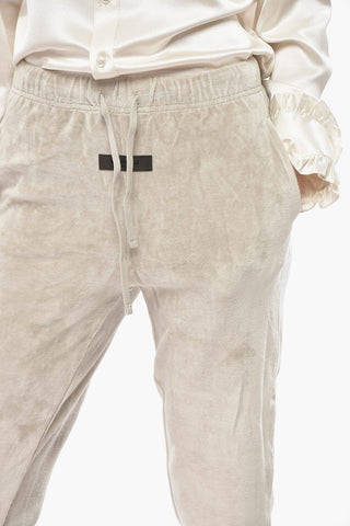 ESSENTIALS Jogginghose Aus Velours Mit Elastischem Bund