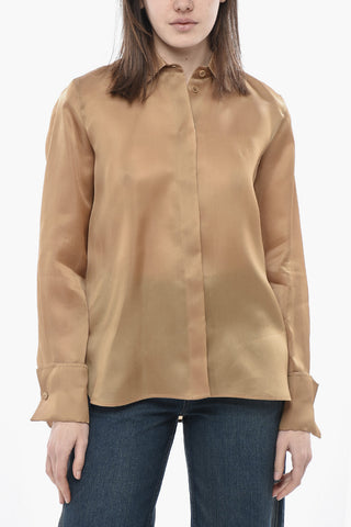 SFILATA Silk Organza Shirt NOLA with Concealed Button Placket