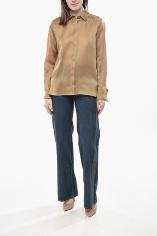 SFILATA Silk Organza Shirt NOLA with Concealed Button Placket