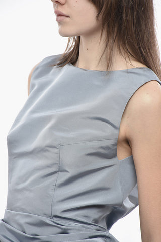 Vestito a Sirena in Seta con Scollatura Profonda Posteriore