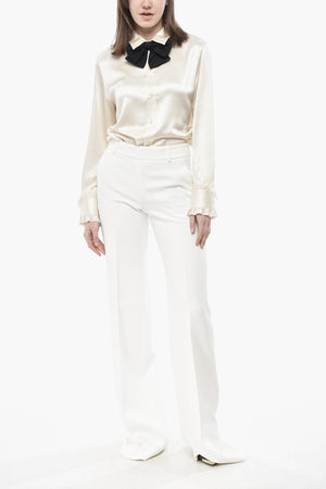 Palazzo Pants With 2 Pockets And Front Pleat