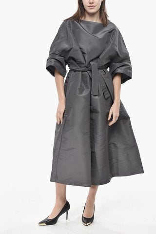 Kaftan Aus Seidenorganza Mit Gürtel