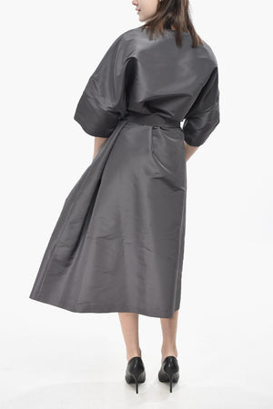 Kaftan Aus Seidenorganza Mit Gürtel