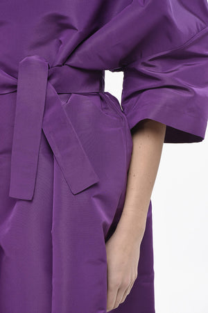 Kaftano in Organza di Seta con Cintura