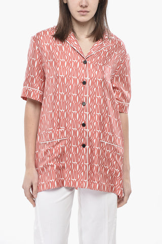 MISS DIOR Camicia in Seta Motivo Monogram