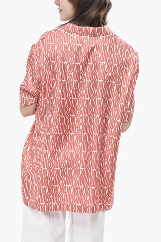 MISS DIOR Camicia in Seta Motivo Monogram