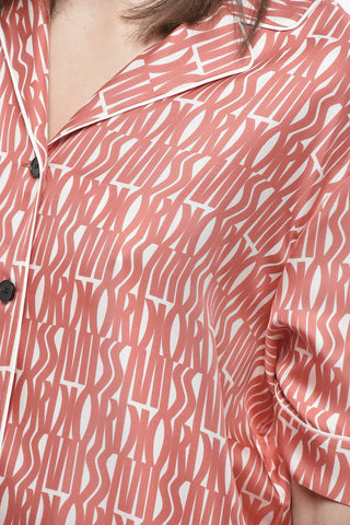 MISS DIOR Camicia in Seta Motivo Monogram
