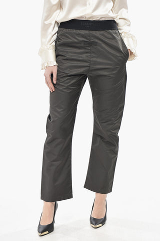 ESSENTIALS Nylon Trousers with Embossed Logo