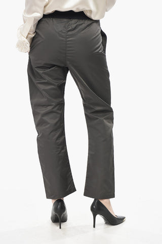 ESSENTIALS Nylon Trousers with Embossed Logo