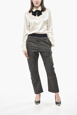 ESSENTIALS Nylon Trousers with Embossed Logo