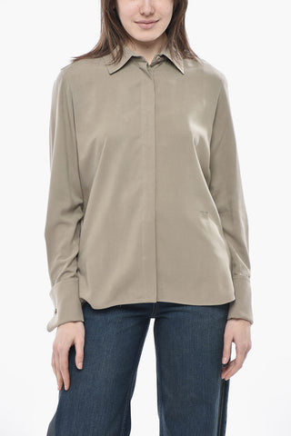 SFILATA Bluse aus Seide CANDIA mit verdeckter Knopfleiste