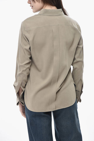 SFILATA Bluse aus Seide CANDIA mit verdeckter Knopfleiste